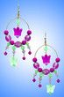 Jewellery concept with nice earrings