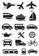 Transportation icons. Vector set