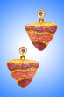 Beauty fashion concept with earrings