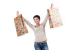 Girl after the shopping spree