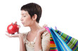 Girl after the shopping spree