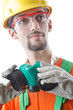 Construction worker isolated on white Construction worker isolated on white
