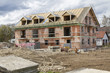 Baustelle eines Mehrfamilienhauses, Bayern
