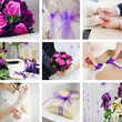 Collage from wedding photos