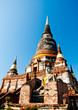 The Big stupa of wat yaichaimongkon at ayuttaya province,Thailan