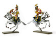 Two cavalier figurines