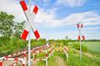 Foto: unbeschrankter Bahnübergang unbeschrankter Bahnübergang