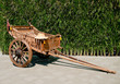 The Old wooden cart in thailand