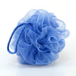 Photo: Blue bath puff Blue bath puff