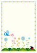 Greeting card or invitation with flowers