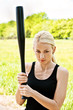 pretty woman with baseball bat pretty woman with baseball bat