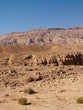 Scenic desert landscape in Makhtesh Katan in Negev desert