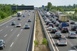 Autobahnstau 4-spurig
