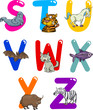 Cartoon Alphabet with Animals Cartoon Alphabet with Animals
