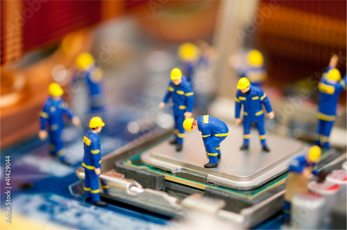 Photo: Computer repair concept Computer repair concept