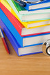medical stethoscope with pile of book medical stethoscope with pile of book