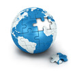 blue earth of puzzle
