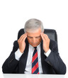 Mature Businessman with a headache Mature Businessman with a headache