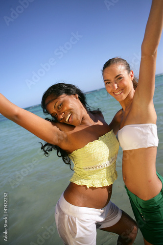 Photo: Friends, at the beach Friends, at the beach