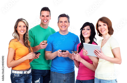 Photo: Group of happy people. Group of happy people.