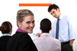 A businesspeople meeting. A businesspeople meeting.