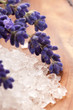 Photo: Lavender flowers and the bath salt - beauty treatment Lavender flowers and the bath salt - beauty treatment