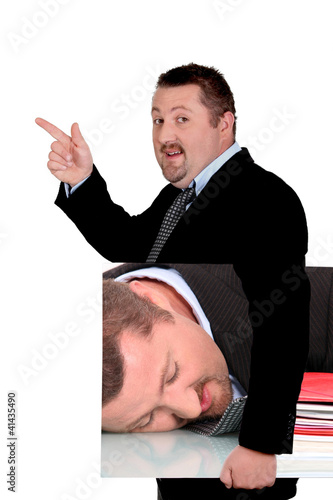 Photo: businessman bringing himself home businessman bringing himself home