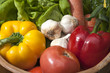Bucket of vegetables.