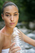 Woman drinking water
