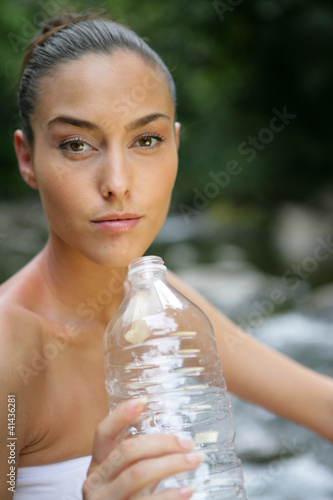 Photo: Woman drinking water Woman drinking water