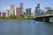 Portland Oregon skyline, in Spring.