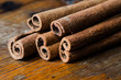 Photo: Cinnamon on table Cinnamon on table