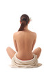 A back-view of a naked woman