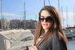 Young woman on the port