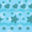 little stars buttons seamless pattern