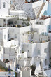 Classical Greek architecture of the streets in Oia Classical Greek architecture of the streets in Oia