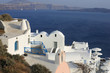 Classical Greek architecture of the streets in Oia Classical Greek architecture of the streets in Oia