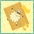 sunbathing sheep