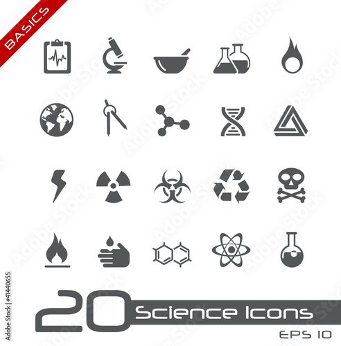Vektor: Science Icons // Basics Science Icons // Basics