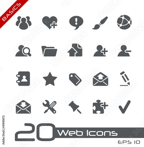 Vector: Web Icons // Basics Web Icons // Basics