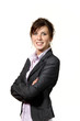 Photo: businesswoman on white background businesswoman on white background
