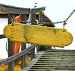 Wooden signboard