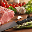 fresh raw steak
