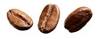 Three coffee beans.