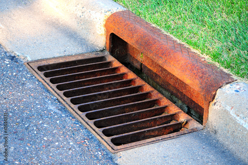 Photo: sewer by footpath sewer by footpath