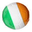 Soccer ball. Flag of Ireland Soccer ball. Flag of Ireland