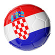 Soccer ball. Flag of Croatia