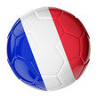 Soccer ball. Flag of France