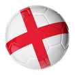 Soccer ball. Flag of England