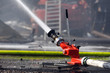 Strahlrohr im Einsatz